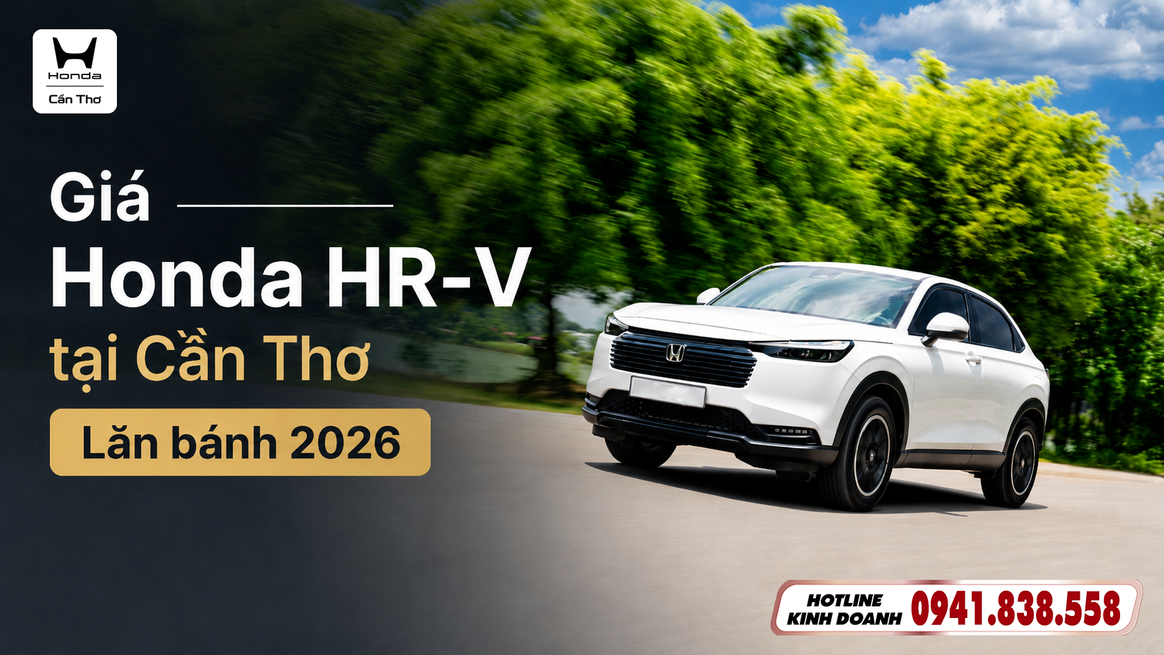 Giá Honda HR-V tại Cần Thơ: Lăn bánh 2026